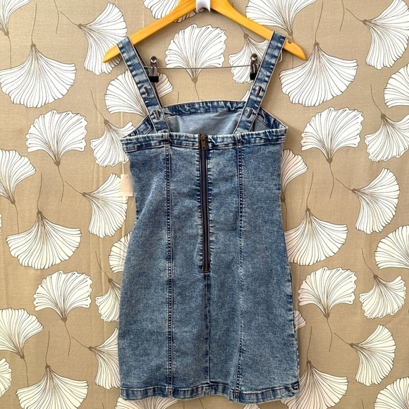 Aeropostle Denim Acid Washed Jean Dress Small - Picture 3 of 7